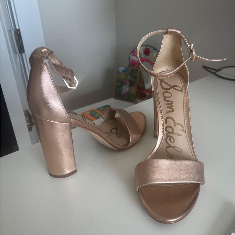 Rose gold heels size 8